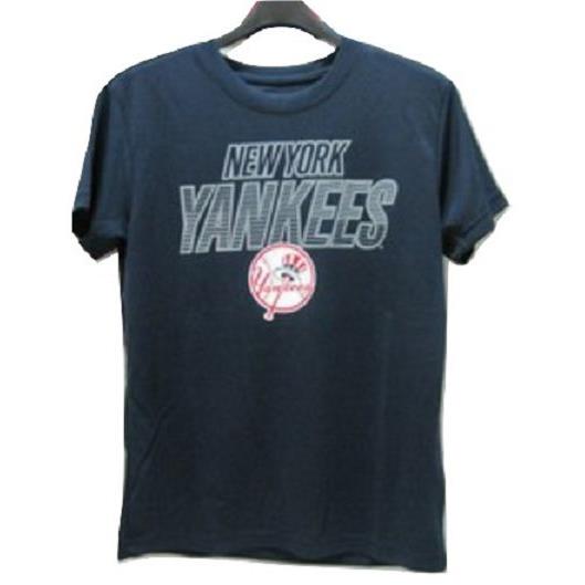#MLB/NBA 5830220-025  男 夏短袖吸排圓領印字T恤 深藍色S-2XL(洋基隊)MIT