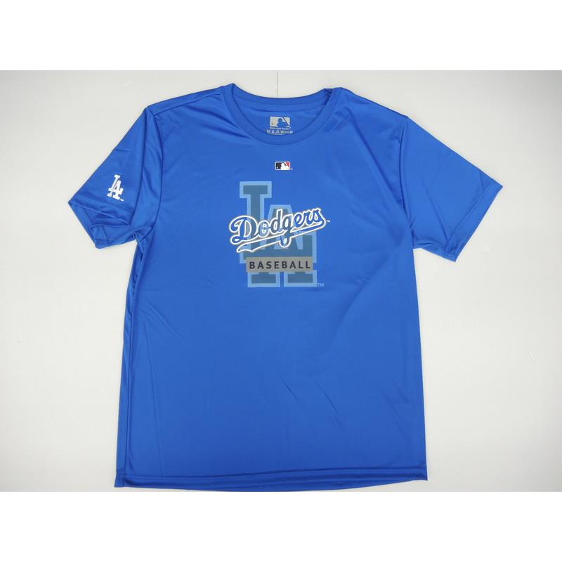 #MLB/NBA 5830225-550  男 夏短袖吸排圓領印字T恤 藍色S-2XL(道奇隊)MIT