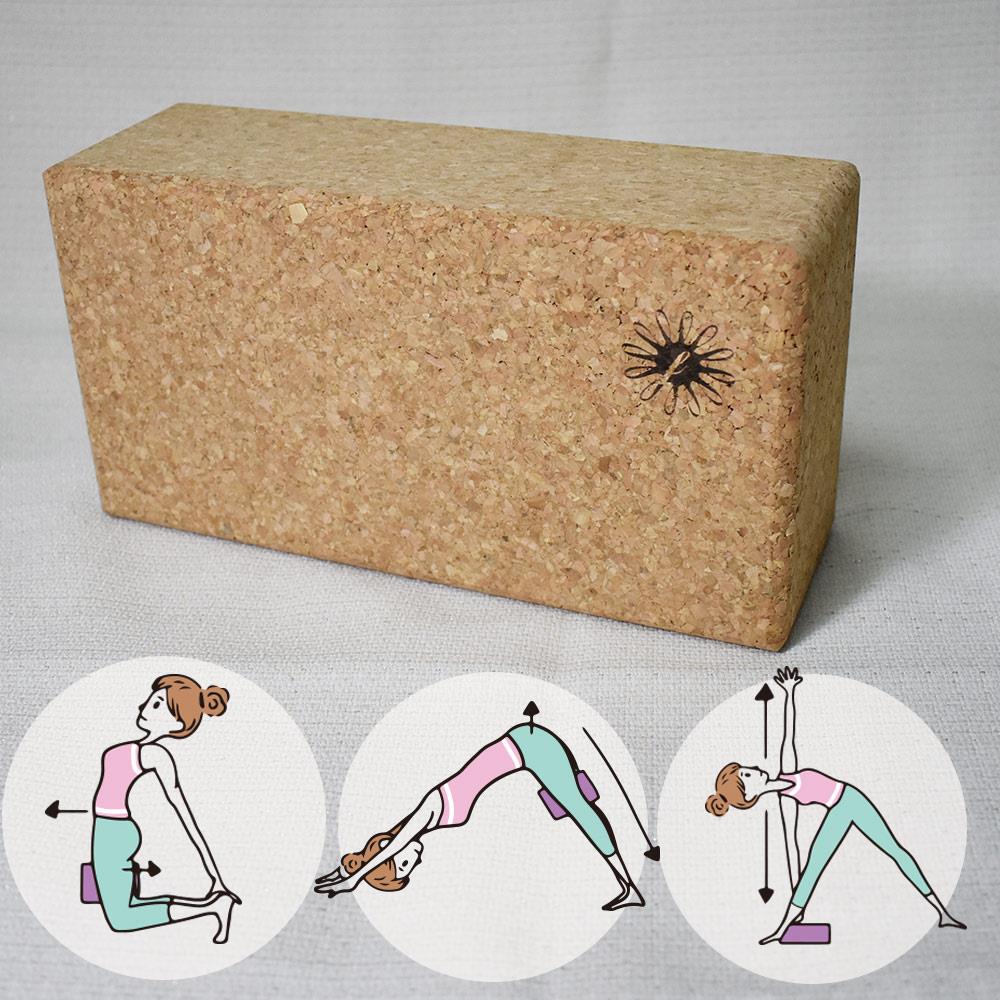 葡萄牙軟木瑜珈磚（2入）Fun Sport fit（瑜伽磚/Yoga brick/Cork Yoga brick）