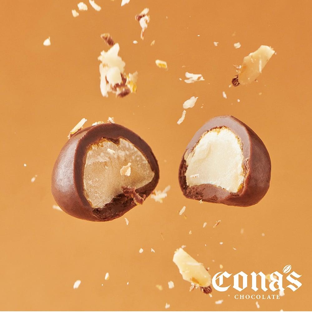 限時9折｜鹽味焦糖牛奶巧克力夏威夷果(80g/盒)【AOC銅牌獎🥉】–Cona’s 妮娜巧克力