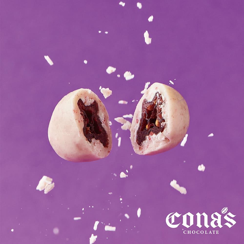 限時9折｜草莓蔓越莓乾巧克力(80g/盒)【AOC推薦獎👍】–Cona’s 妮娜巧克力
