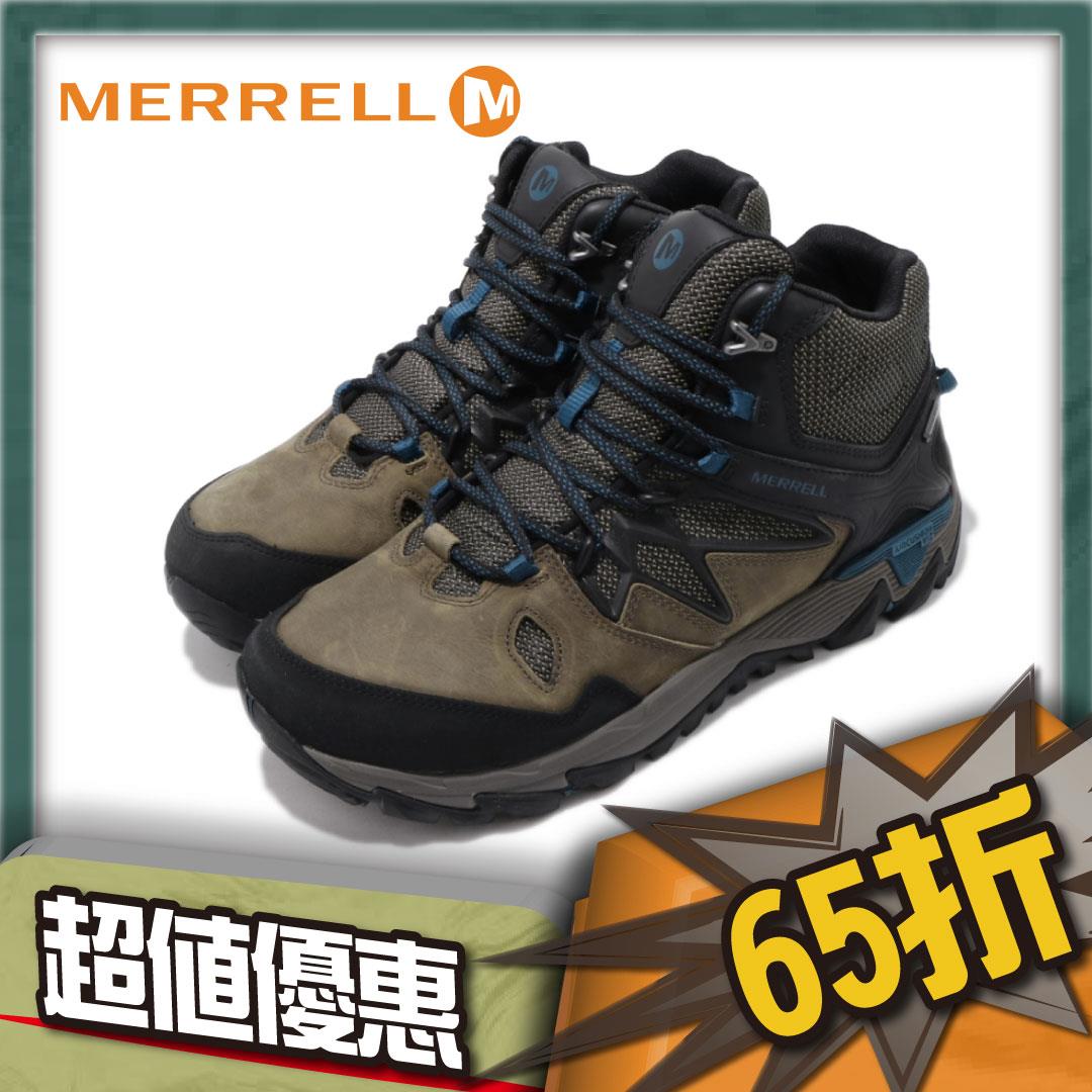 #MERRELL ML12093  男 高統登山鞋ALL OUT BLAZE 2 MID GORE-TEX灰棕/黑