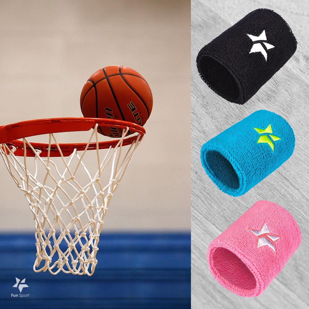 星星向榮運動護腕（2支）Fun Sport（籃球/排球/網球/跑步/健身/瑜珈）