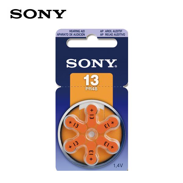 【SONY】助聽器電池/鋅空氣電池 PR13.PR48(1卡6入)
