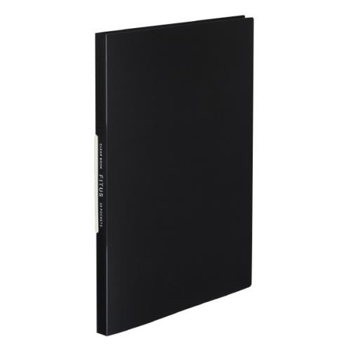 KOKUYO FITUS薄型資料2孔夾20口袋 -黑