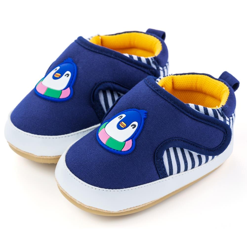 【NikoKids】軟Q底學步鞋(SG568)藍色企鵝【柔軟舒適室內室外皆宜】
