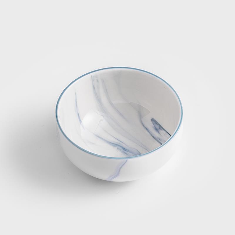 歐式 時尚大理石雲紋 11cm 釉下彩西式陶瓷碗｜單品