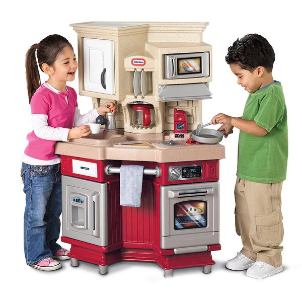 「8%紅利。滿額好禮」美國 Little Tikes 主廚廚房-紅 |增加親子互動兒童發展玩具