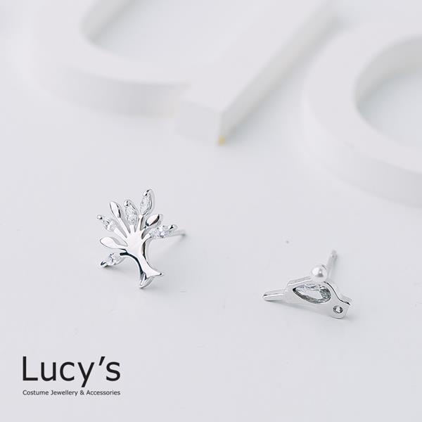 【Lucy’s】925純銀 心靈棲地鳥兒耳環