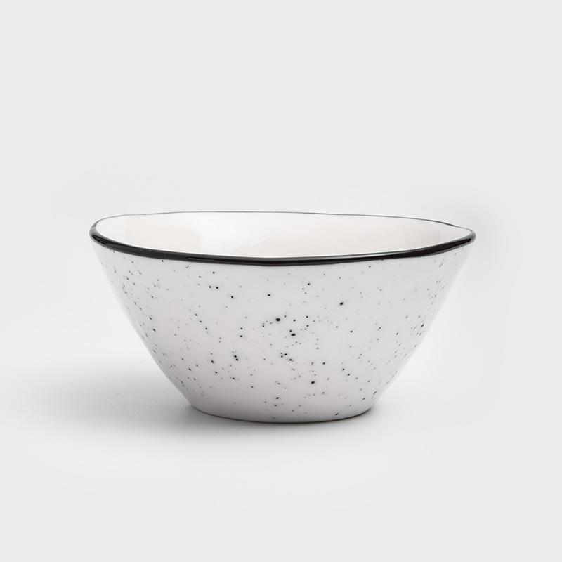 日式 墨灑釉燒 12cm 陶瓷圓碗 │單品