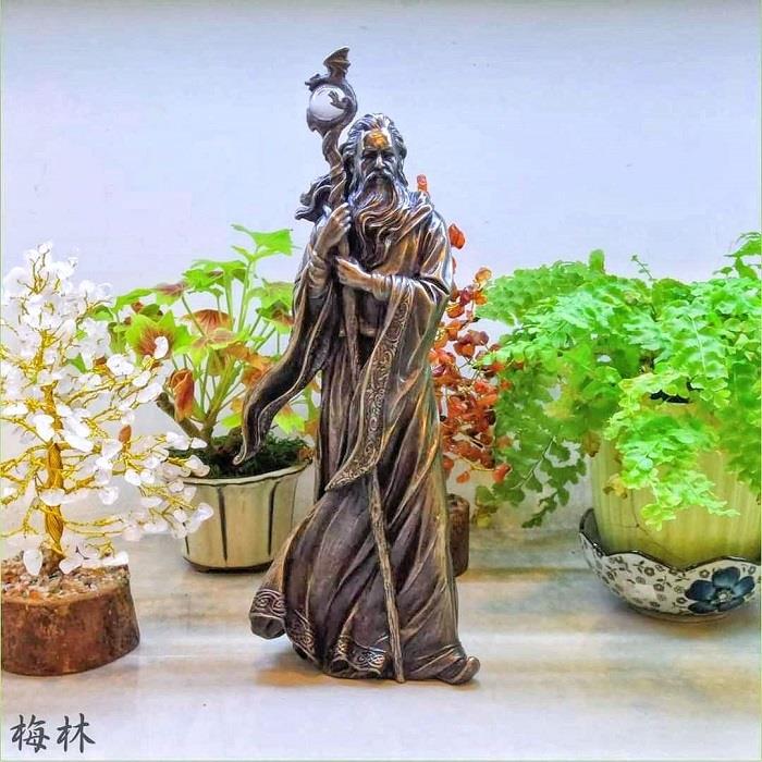 梅林魔法師雕像 ＊雕塑 擺飾＊
