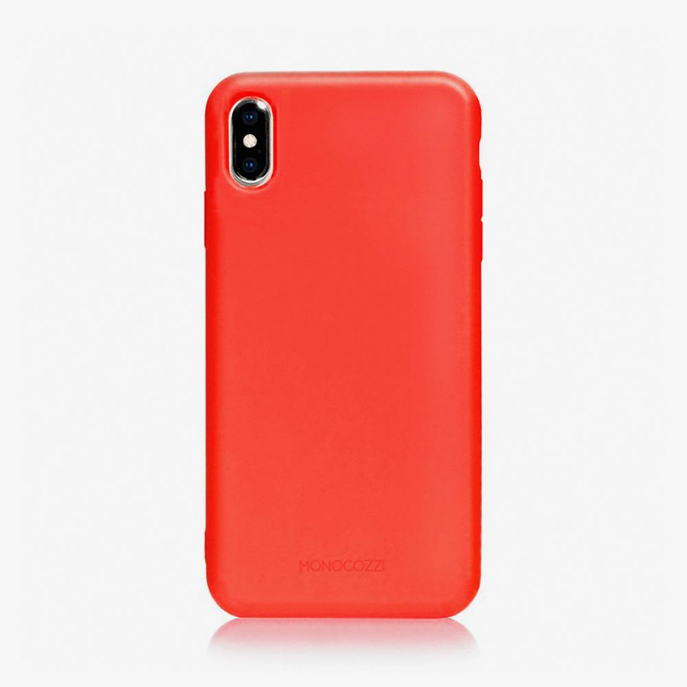 【特惠】MONOCOZZI Lucid Plus iPhone XS 耐衝擊手機保護殼 - 紅色