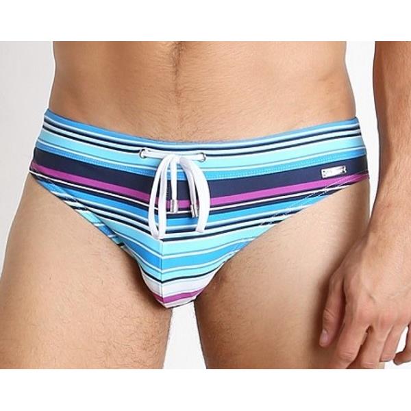 零碼泳褲SALE🏄Retro Multi Stripe-三角泳褲