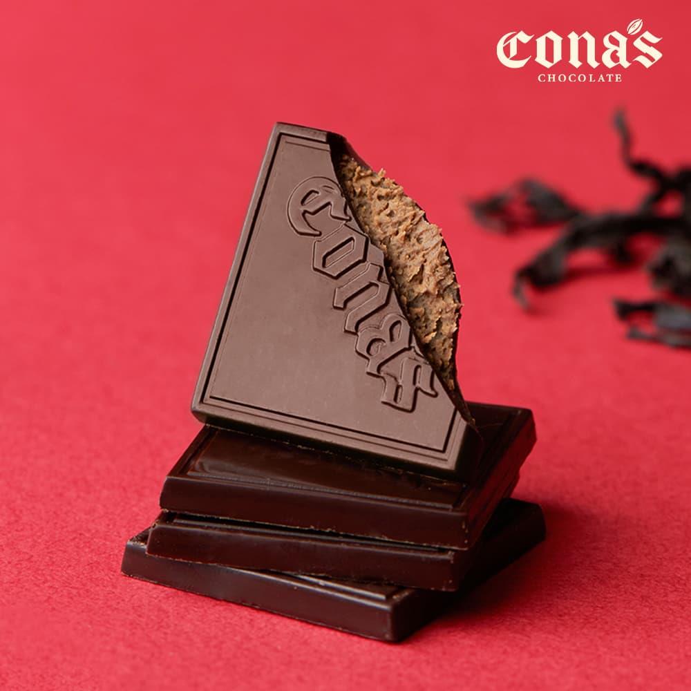紅玉茶薄片夾心巧克力(12入/盒)｜iTQi食品米其林2星獎⭐⭐｜Cona’s 妮娜巧克力
