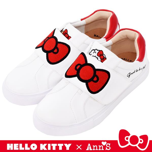 🔥買三送一🔥Ann’S X Sanrio三麗鷗 HELLO KITTY聯名 美式漢堡爆米花-蝴蝶結魔鬼氈躲貓貓球鞋