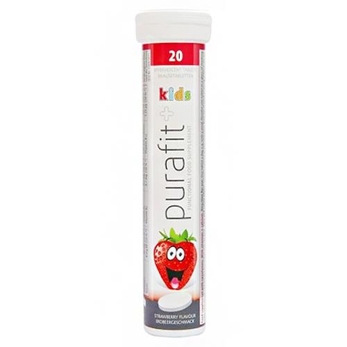 Purafit  柏尹芙發泡錠 草莓風味發泡錠(鈣+維他命C)【可溫飲】 20錠 (PR010)