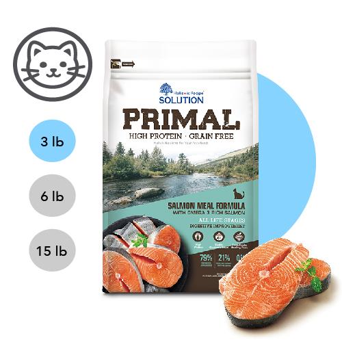 低碳推薦【耐吉斯】源野高蛋白系列-無穀全齡貓 鮭魚配方 (挪威鮭魚 化毛消化加強) 3 磅 (1.36公斤)(貓飼料)