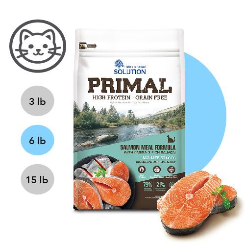 低碳推薦【耐吉斯】源野高蛋白系列-無穀全齡貓 鮭魚配方 (挪威鮭魚 化毛消化加強) 6 磅 (2.72公斤)(貓飼料)