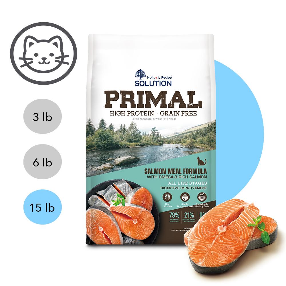 低碳推薦【耐吉斯】源野高蛋白系列-無穀全齡貓 鮭魚配方 (挪威鮭魚 化毛消化加強) 15 磅 (6.8公斤)(貓飼料)