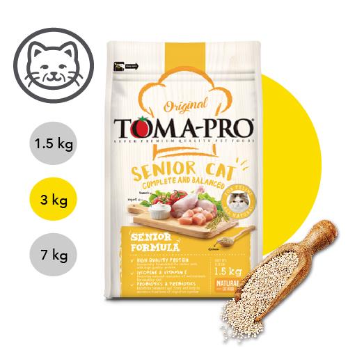 【優格】經典系列-高齡貓雞肉+米(高纖低脂配方) 3公斤(貓飼料)