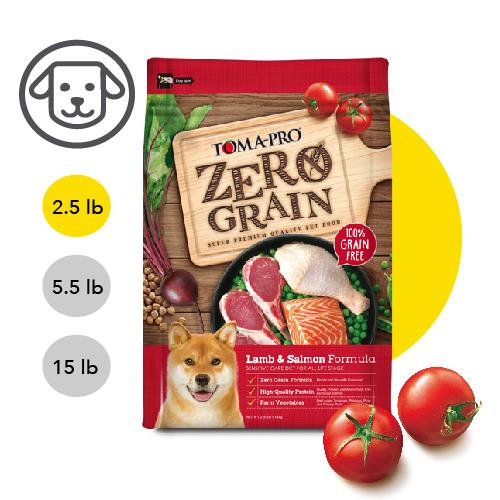 【優格】零穀系列-0% 零穀 羊肉+鮭魚 全齡犬用敏感配方 2.5磅 (1.13公斤)(狗飼料)
