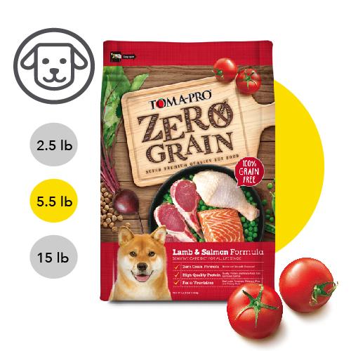 【優格】零穀系列-0% 零穀 羊肉+鮭魚 全齡犬用敏感配方 5.5磅 (2.5公斤)(狗飼料)