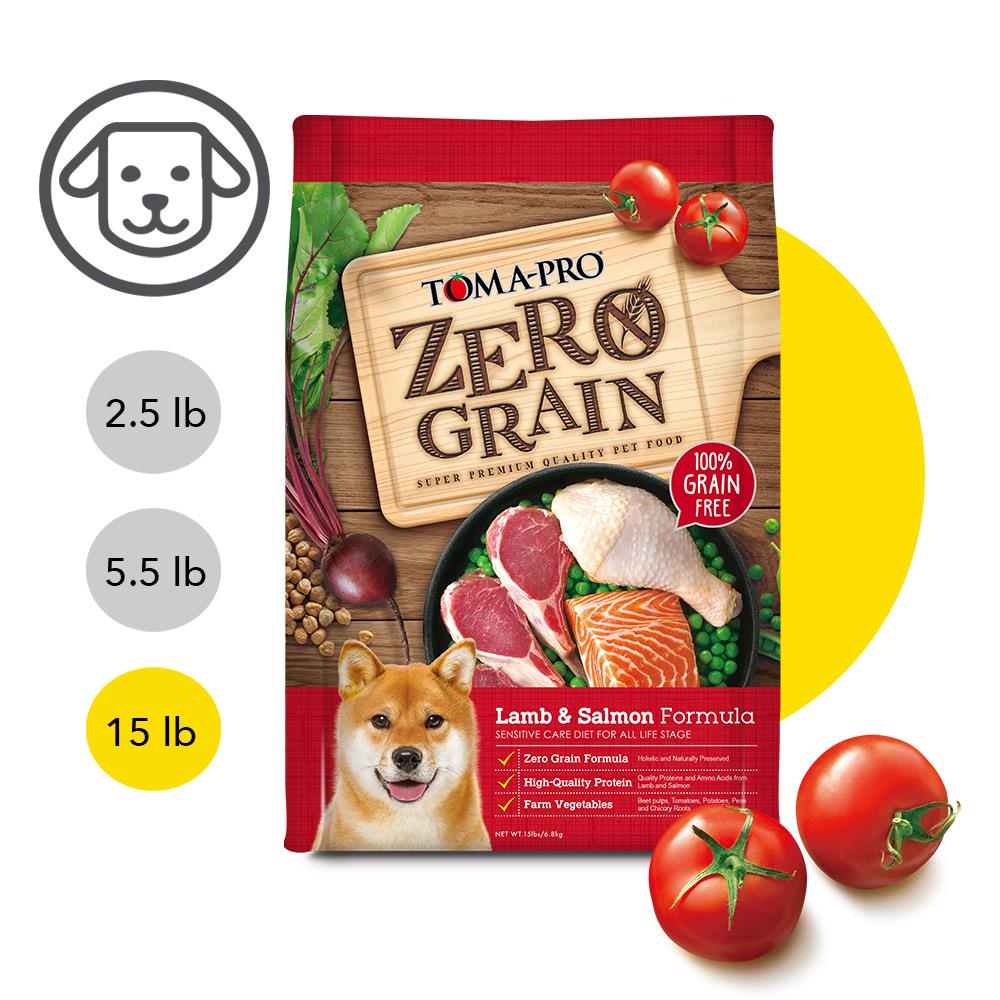 【優格】零穀系列-0% 零穀 羊肉+鮭魚 全齡犬用敏感配方 15 磅 (狗飼料)