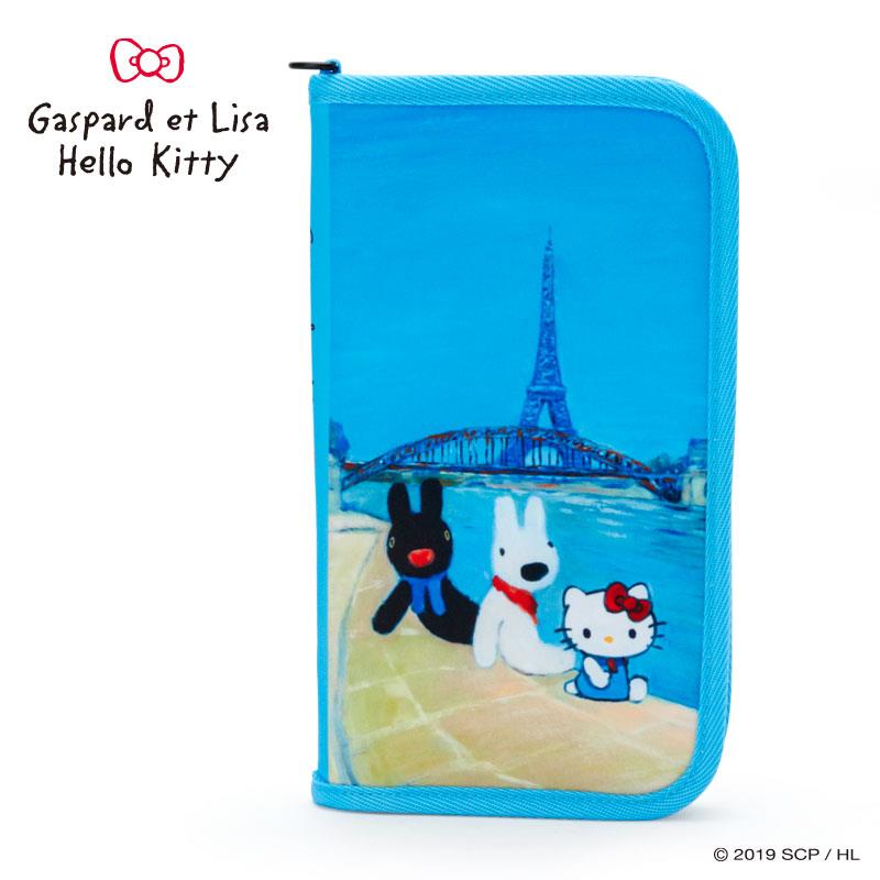 《麗莎和卡斯柏 X Hello Kitty》多功能夾/護照套/存摺套 - 同遊巴黎