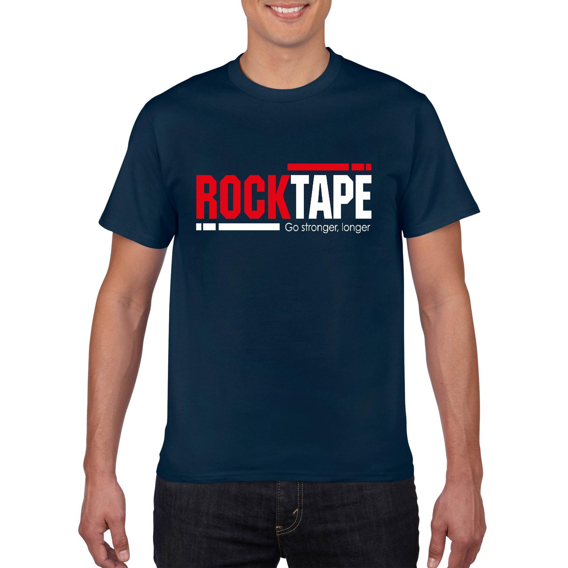 ROCKTAPE純棉短袖T - 藏青色