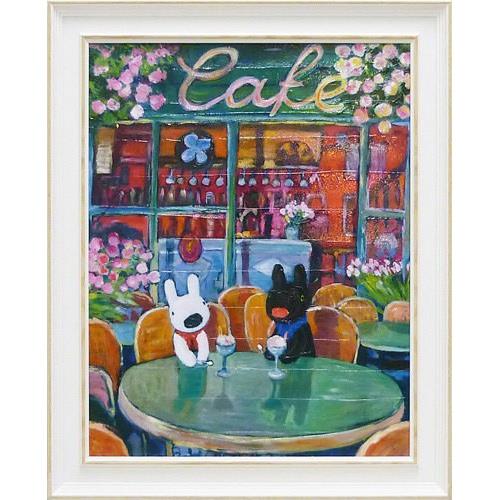 《麗莎和卡斯柏》大型含框複製畫-春日咖啡廳