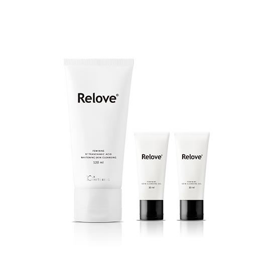 【Relove】私密肌R²深層傳明酸淨白潔淨精華凝露 120ML(私密處洗劑)+旅行瓶30ML兩瓶