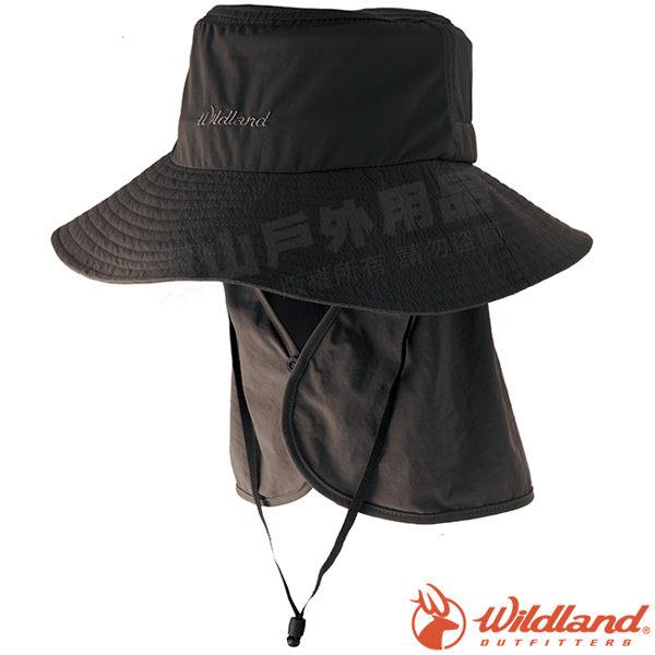 Wildland荒野  W1037-64  中性 深卡灰 抗UV調節式遮陽帽