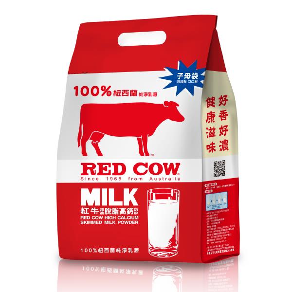 【紅牛】張齡予推薦 超濃脫脂高鈣奶粉-2kg(超濃質感、高鈣強化、無添加)