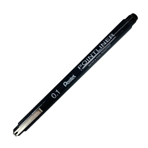 飛龍Pentel 0.1代針筆-黑 S20P-1