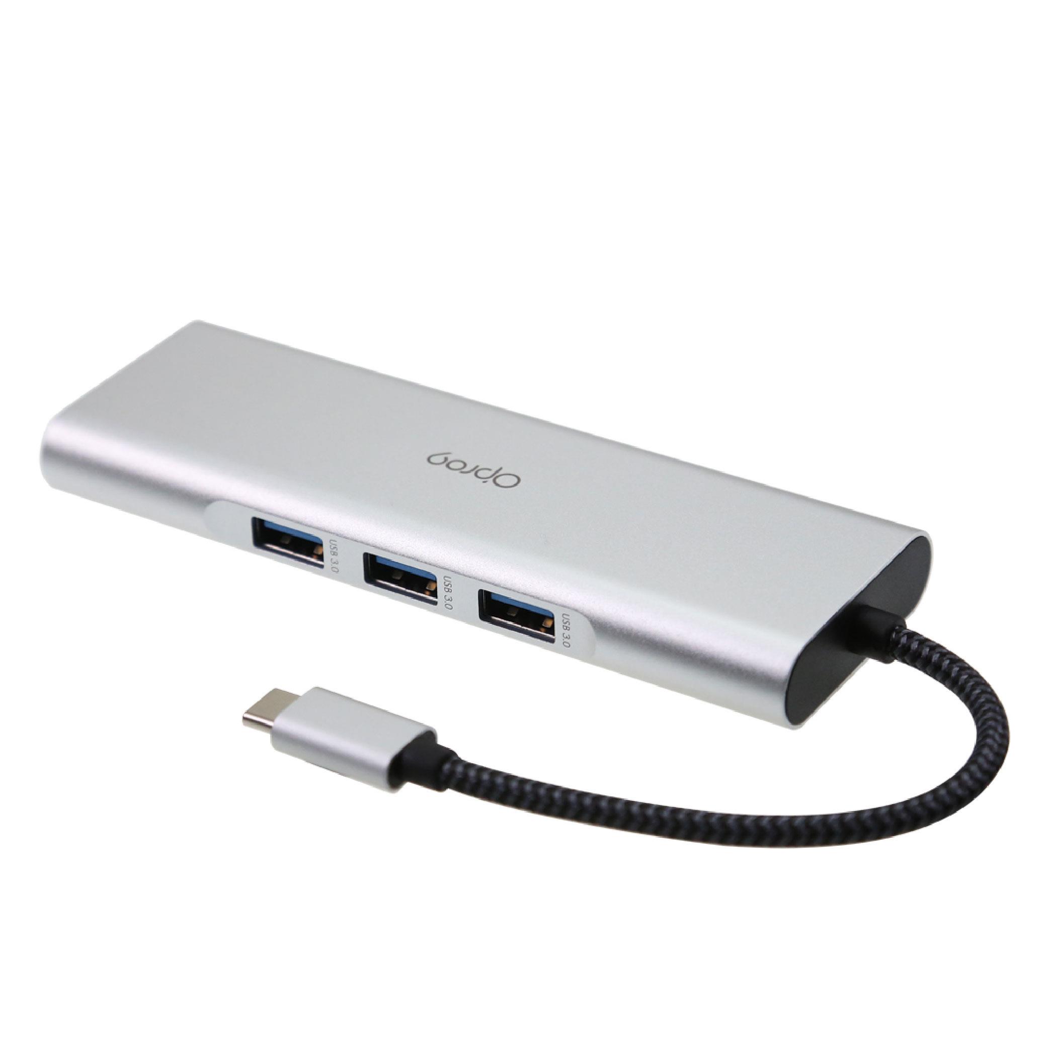 【支援4K】Opro9 USB-C 9合一多功能轉接器-HDMI PD快充