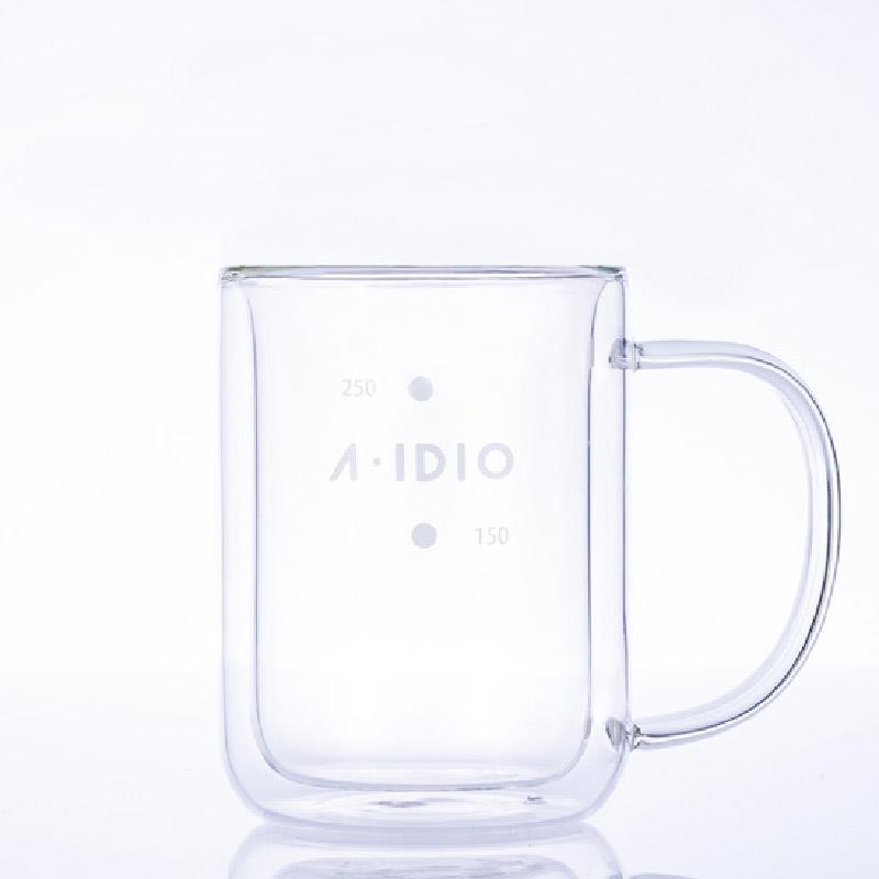 【A-IDIO】MIT 雙層隔熱保溫玻璃杯 (310ml)