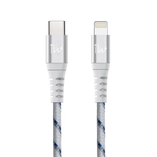 【Innowatt】MFi官方授權USB-C to Lightning C94快速充電編織傳輸線 -2米/灰