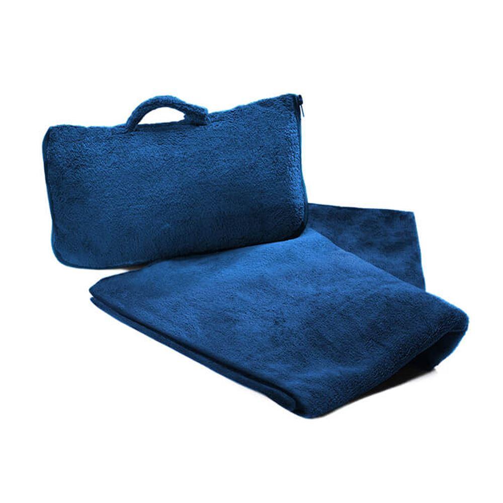 【Cabeau】保暖飛機毯 - 藍色