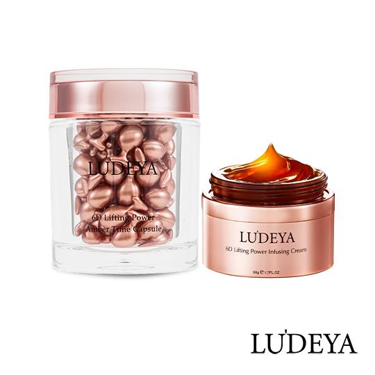 LUDEYA 琥珀能量緊緻組(琥珀膠囊+琥珀霜) (姊妹亮起來 節目推薦)