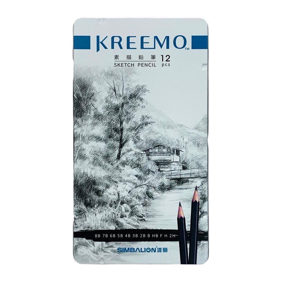 雄獅 KREEMO12入素描鉛筆(KMPC-9561)
