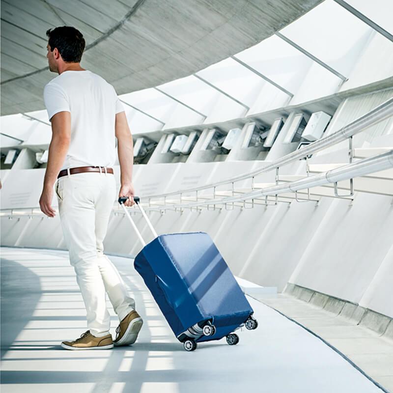 【GO TRAVEL】28吋行李箱保護套 - 藍(適用28吋行李箱)