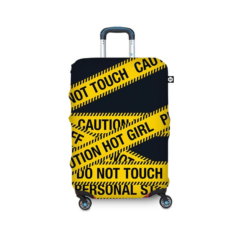 【BG BERLIN】行李箱套-黃色警示 M (適用22-24吋行李箱)