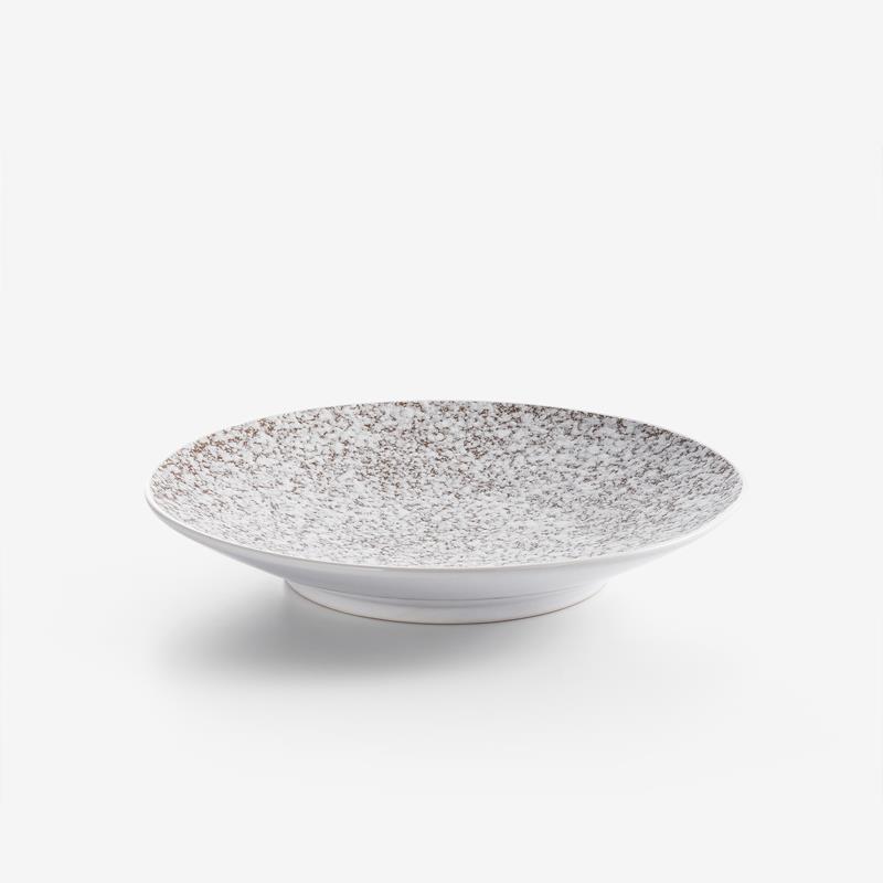 日式 雪花石紋 20cm 陶瓷圓盤｜單品