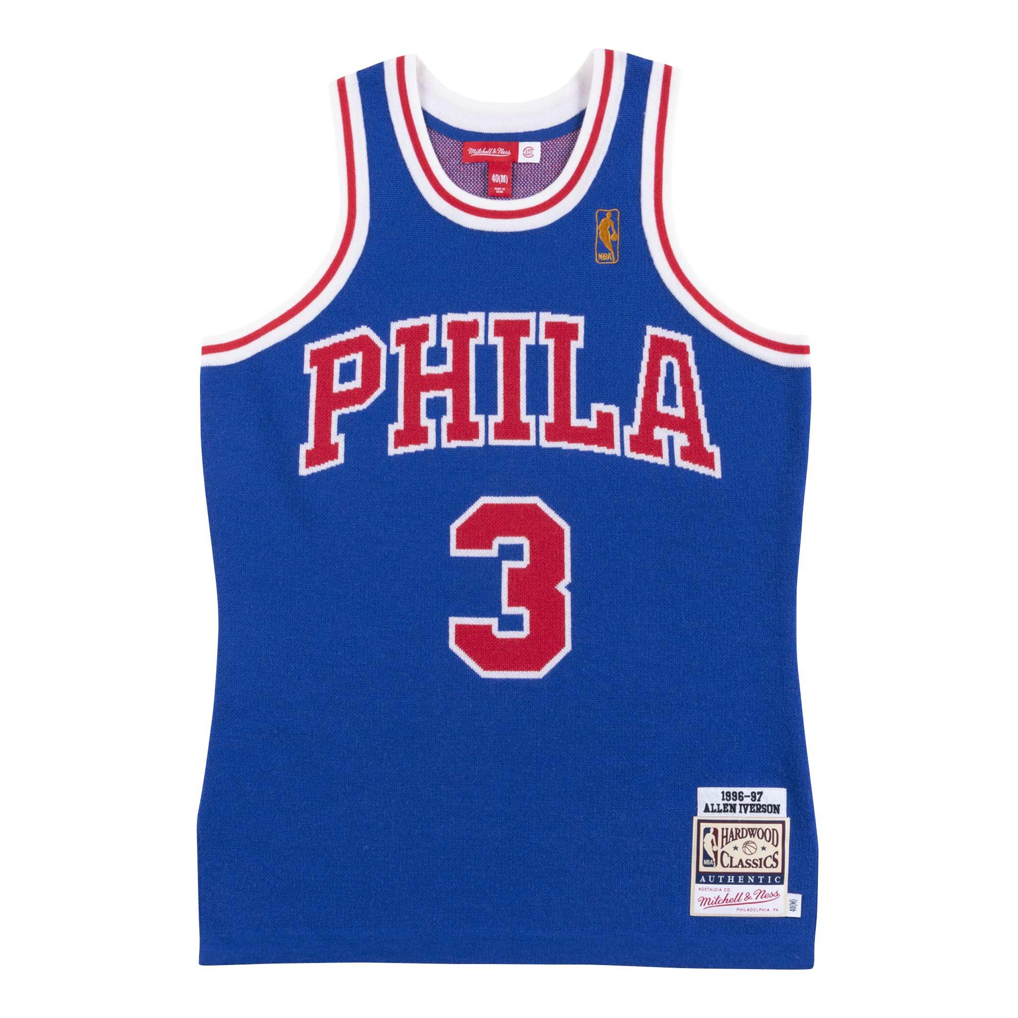 Mitchell & Ness x CLOT M&N Philadelphia 76ers Shooting Shirt NBA Knit Top