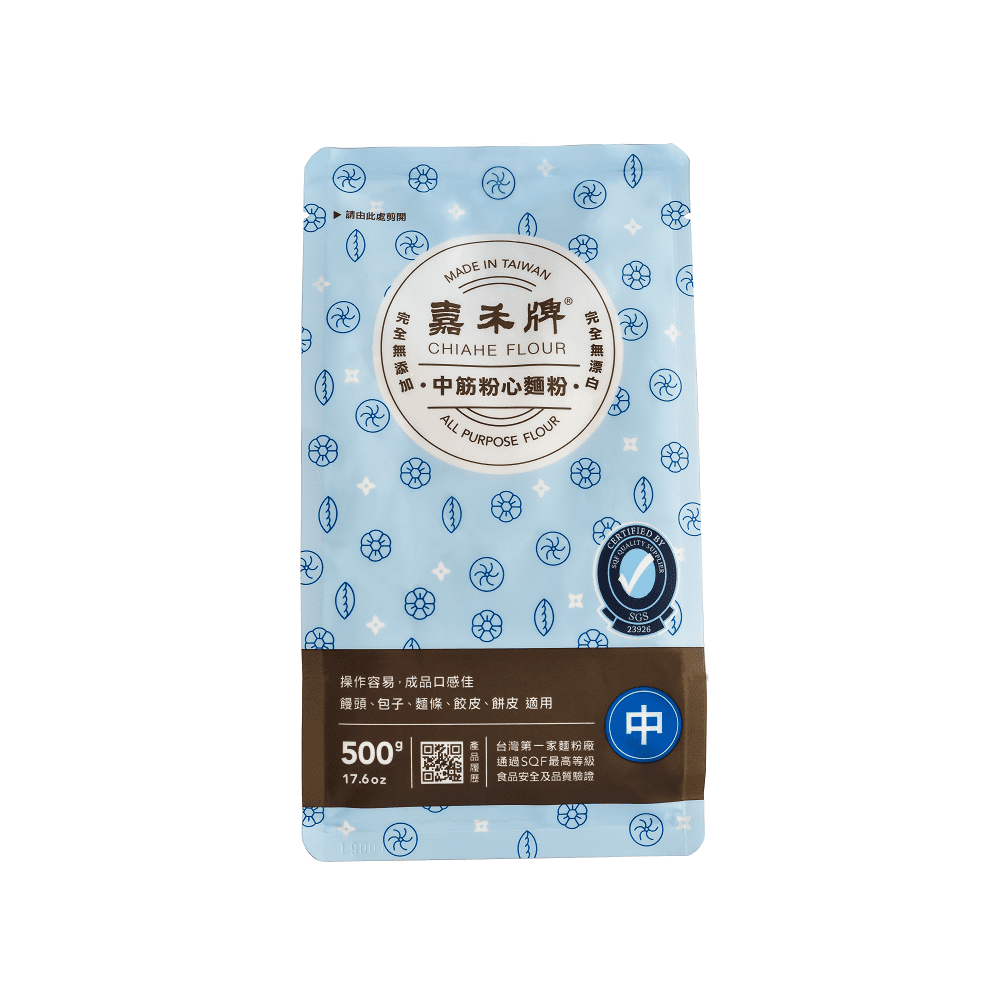 《嘉禾牌》中筋粉心麵粉 500g