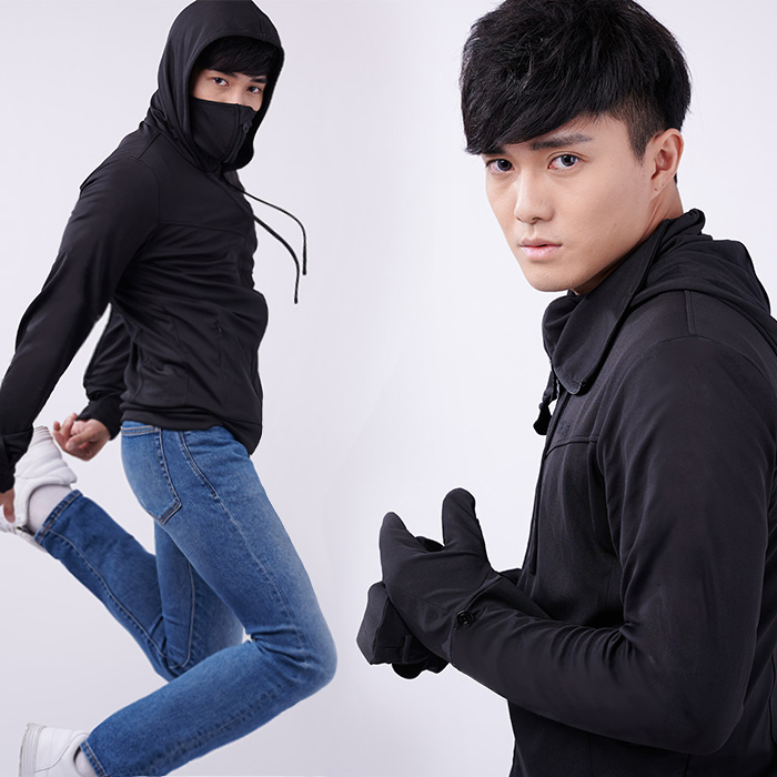 春夏男款 3d King抗uv防曬變形涼感外套