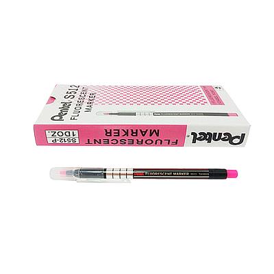 PENTEL S512 螢光筆-粉紅(12入)