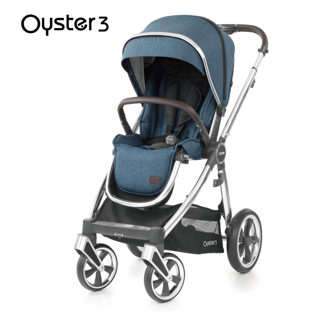 Oyster3 英國雙向嬰幼兒手推車-啞光藍