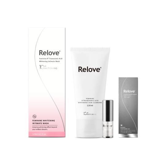 【Relove】緊依偎女性護理凝膠6ML+私密肌R²深層傳明酸淨白潔淨精華凝露 120ML(私密處洗劑)