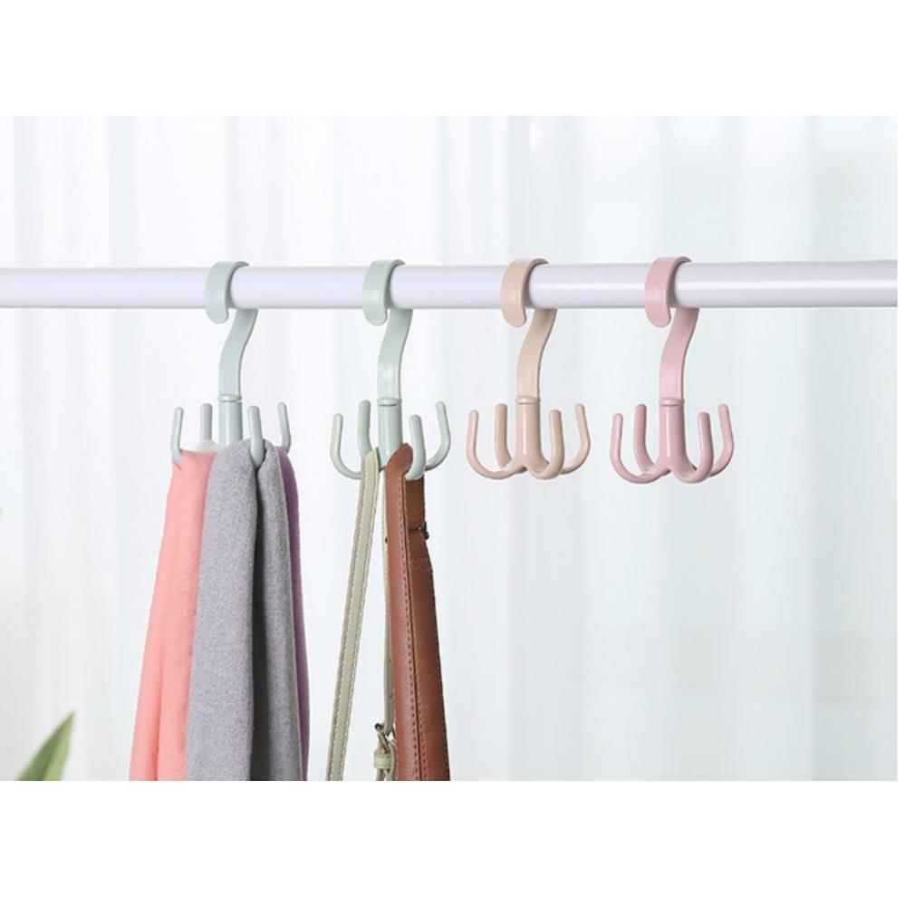 【NikoKids】 萬用掛勾/鞋架/不占空間/晾曬架/180度旋轉【2入組顏色隨機】BB007